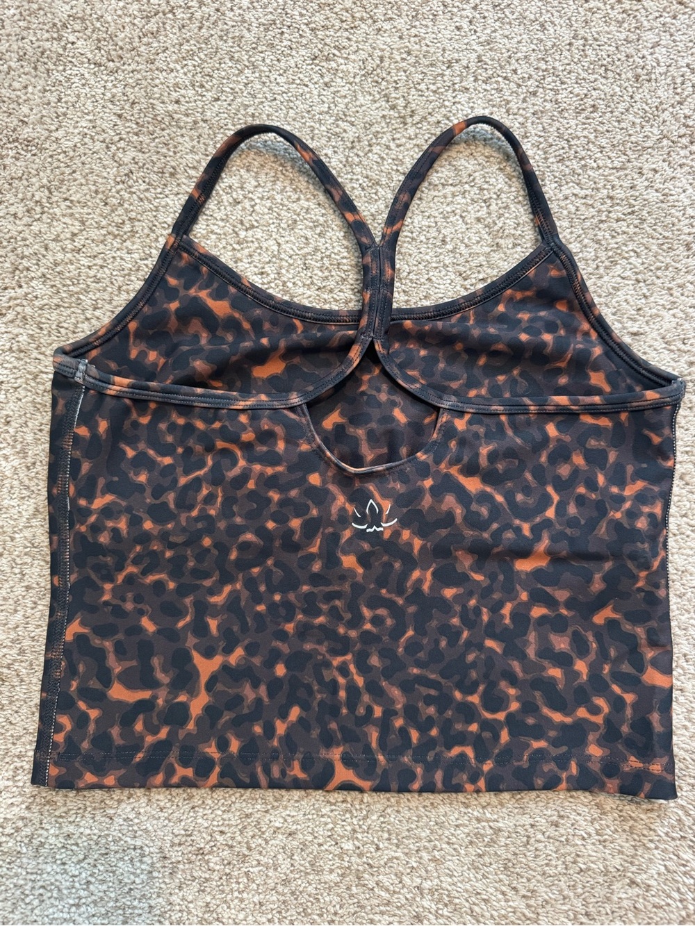Barre3 x Beyond Yoga Slim Racerback Cropped Tank - Tortoise - S - Picture 3 of 5